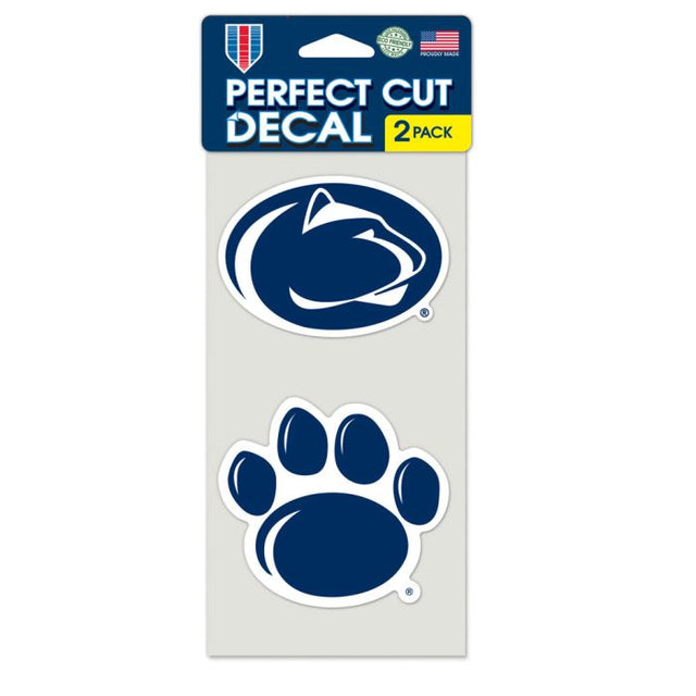 Penn State Nittany Lions Perfect Cut Decal set of two 4"x4"