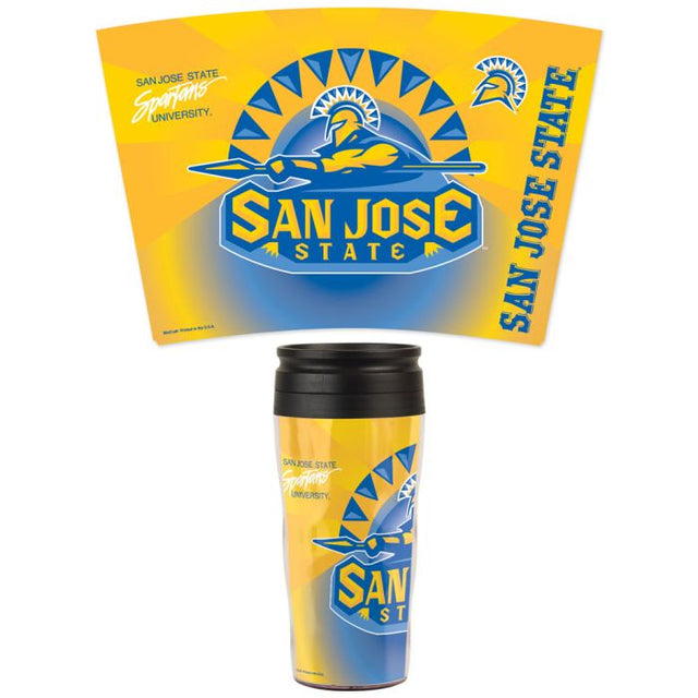 Taza de viaje con contorno de los San Jose State Spartans, 16 oz.