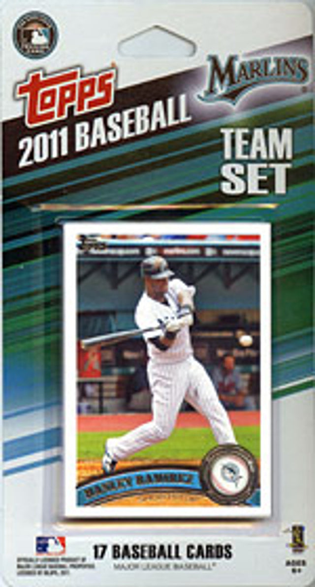 Equipo de Topps de los Florida Marlins 2011