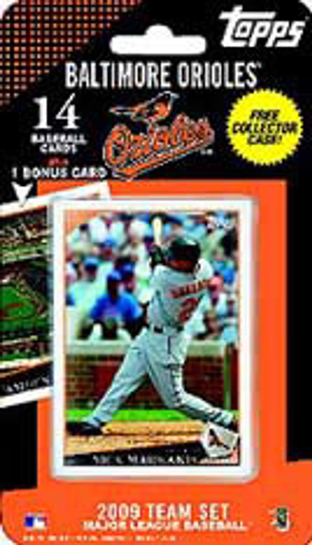 Conjunto de equipos Topps 2009 de Baltimore Orioles