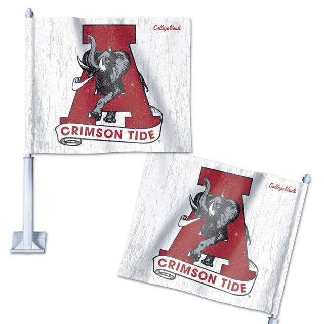 Bandera para auto de Alabama Crimson Tide/College Vault de 11,75" x 14"