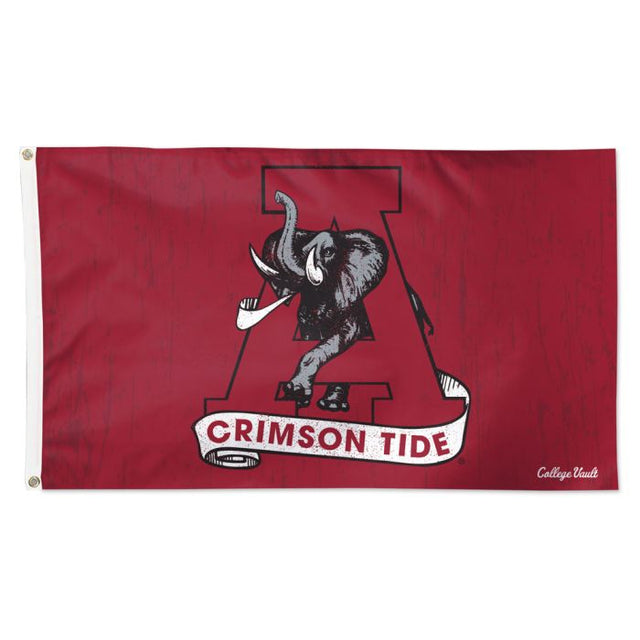 Bandera de Alabama Crimson Tide/College Vault - Deluxe 3' X 5'