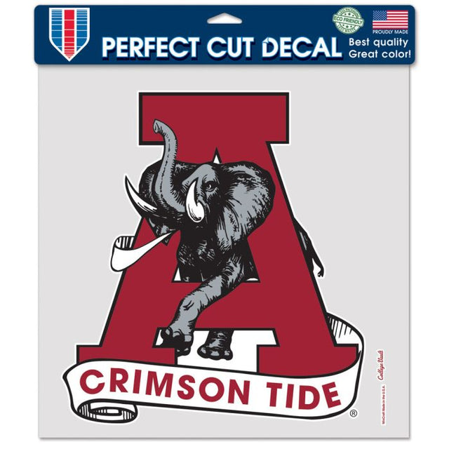 Calcomanía de color de corte perfecto de Alabama Crimson Tide/College Vault de 12" x 12"