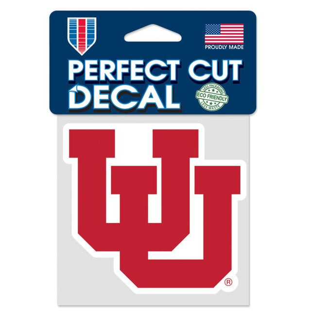 Utah Utes Perfect Cut Color Decal 4" x 4"