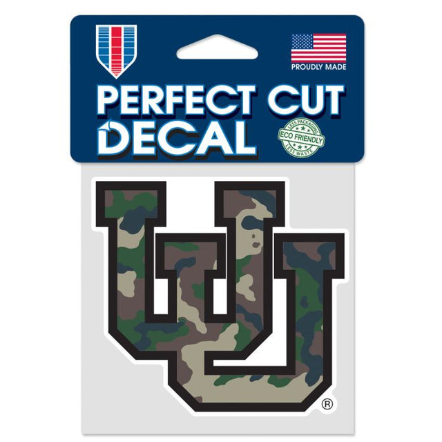 Utah Utes Camo Perfect Cut Color Decal 4" x 4"