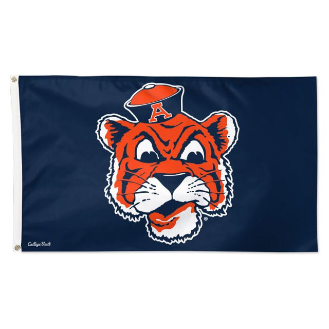 Bandera azul de la mascota de Auburn Tigers/College Vault, de lujo, 3' x 5'