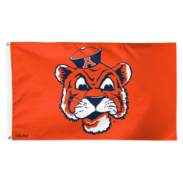 Bandera naranja de la mascota de Auburn Tigers/College Vault: Deluxe, 3' X 5'