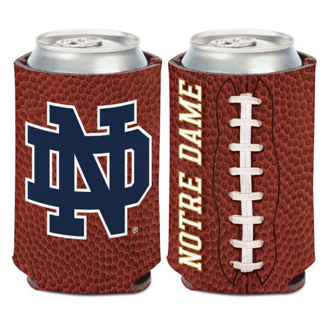 Enfriador de lata de fútbol Fighting Irish de Notre Dame, 12 oz.