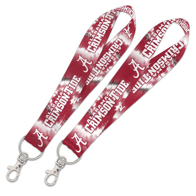 Alabama Crimson Tide TIE DYE Lanyard Key Strap 1"