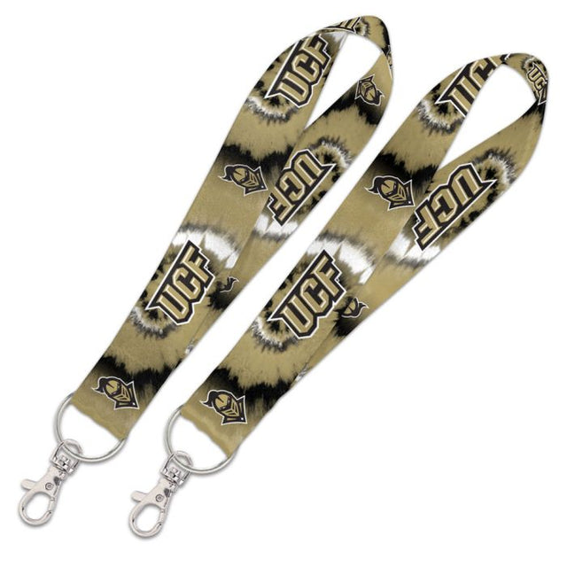 Correa para llaves con estampado TIE DYE de UCF Knights de 1"