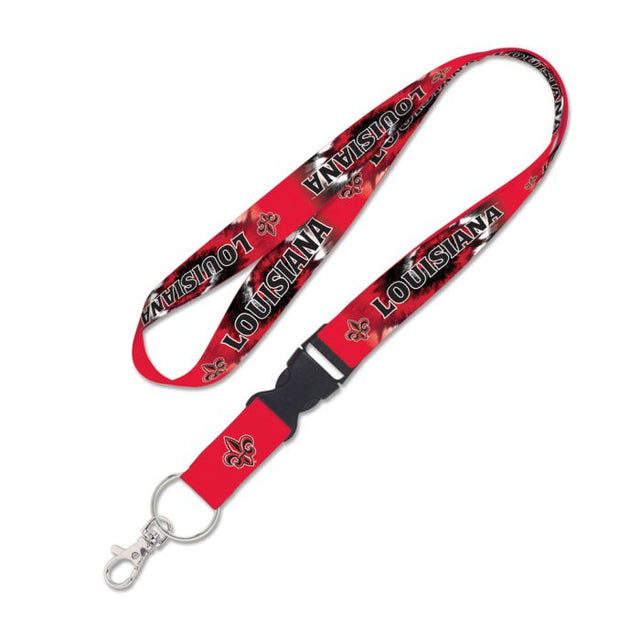 Louisiana - Lafayette Ragin Cajuns TIE DYE Lanyard w/detachable buckle 1"