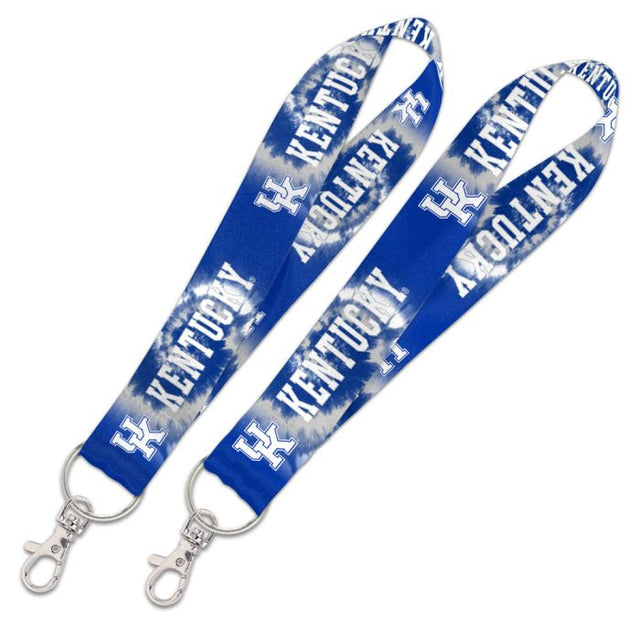 Correa para llaves con estampado TIE DYE de Kentucky Wildcats de 1"