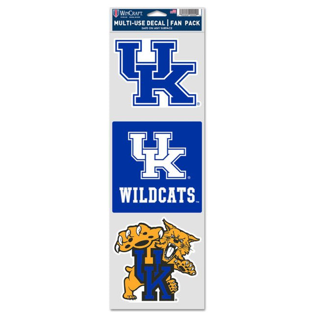 Calcomanías para fanáticos de Kentucky Wildcats de 3,75" x 12"