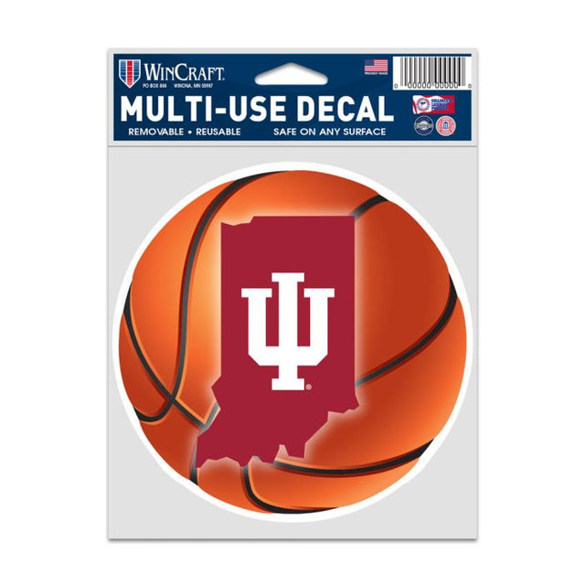 Calcomanías para fanáticos del baloncesto de Indiana Hoosiers, 3,75" x 5"