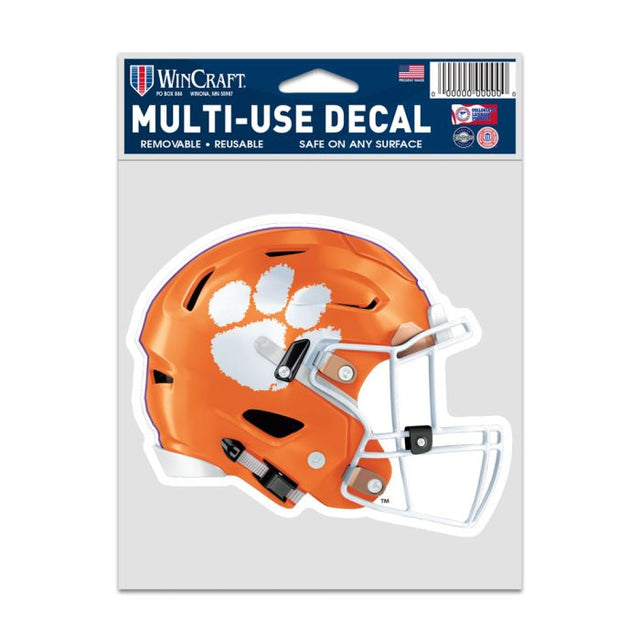 Calcomanías para fanáticos del casco de Clemson Tigers de 3,75" x 5"