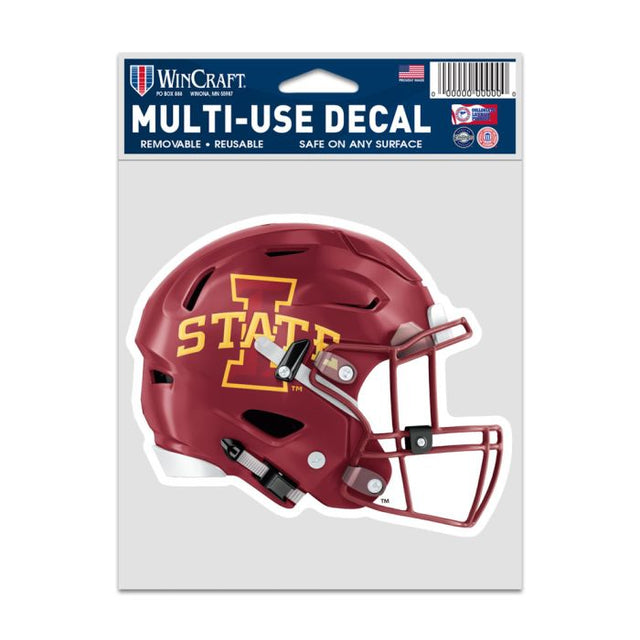 Calcomanías para fanáticos del casco de Iowa State Cyclones de 3,75" x 5"