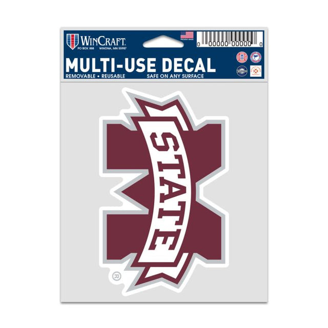 Mississippi State Bulldogs Fan Decals 3.75" x 5"