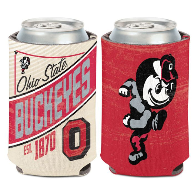 Enfriador de latas RETRO Ohio State Buckeyes de 12 oz.