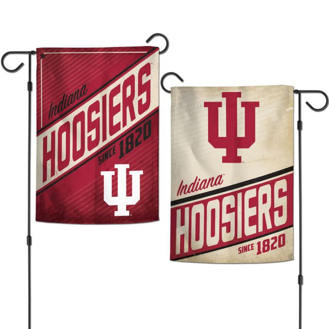 Indiana Hoosiers RETRO Garden Flags 2 sided 12.5" x 18"