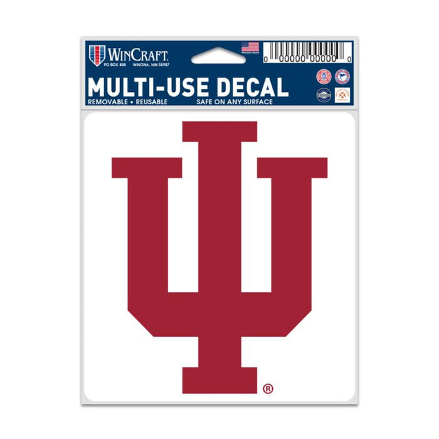 Calcomanías para fanáticos con el logotipo de Indiana Hoosiers de 3,75" x 5"