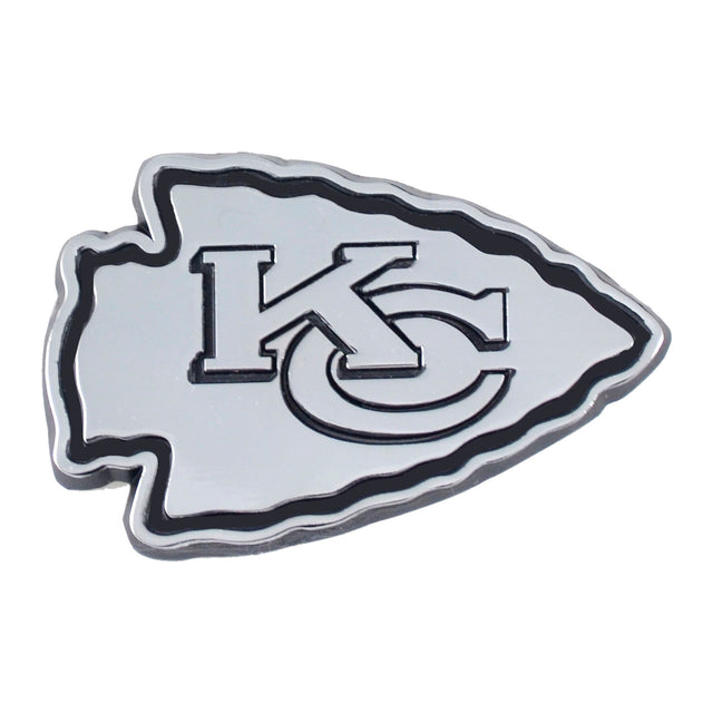 Emblema de metal cromado premium para automóvil de los Kansas City Chiefs