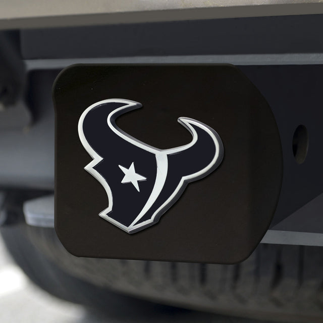 Emblema cromado de la cubierta de enganche de los Houston Texans en negro