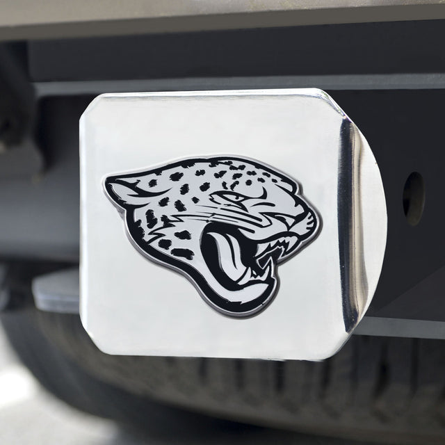 Jacksonville Jaguars Hitch Cover Chrome Emblem on Chrome