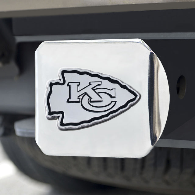 Emblema cromado para cubierta de enganche de los Kansas City Chiefs