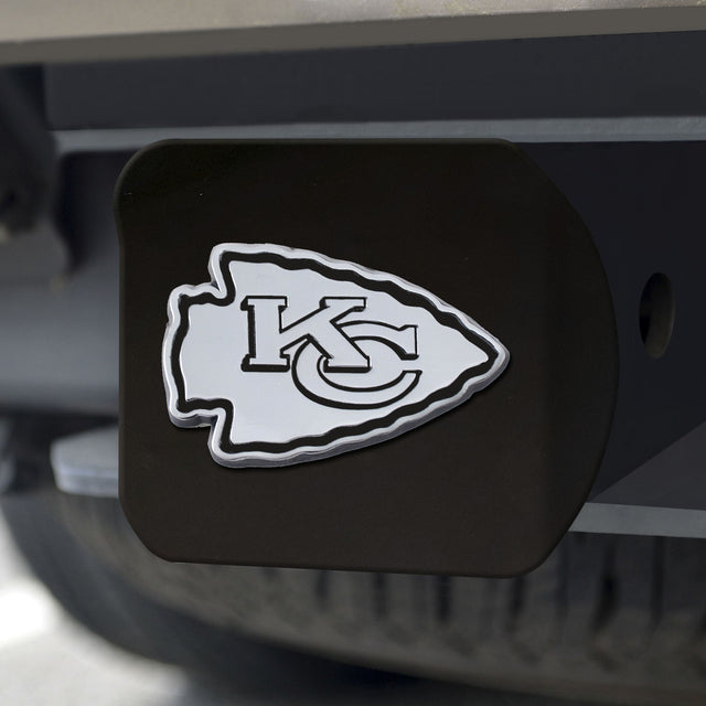 Emblema cromado de la cubierta de enganche de los Kansas City Chiefs en negro