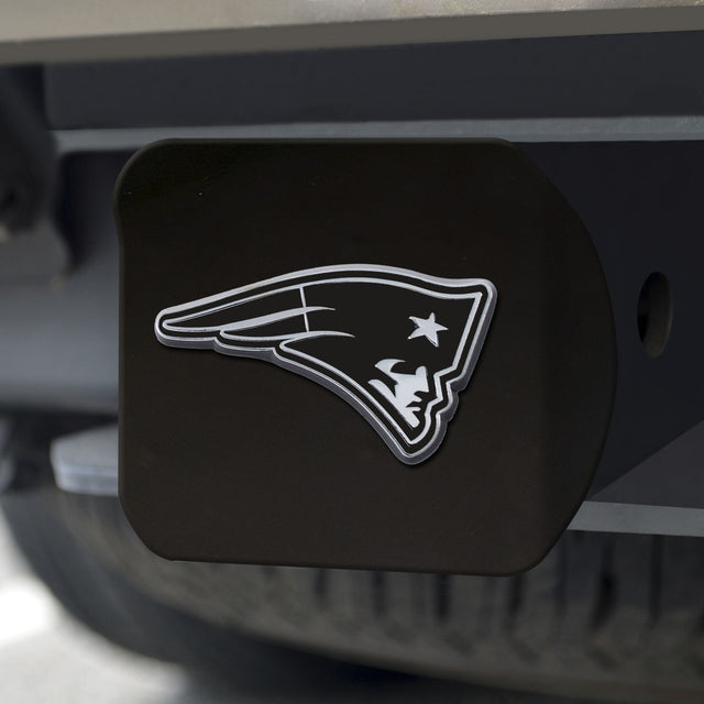 Emblema cromado de la cubierta del enganche de los New England Patriots en negro