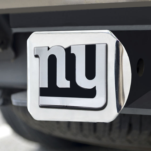 New York Giants Hitch Cover Chrome Emblem on Chrome