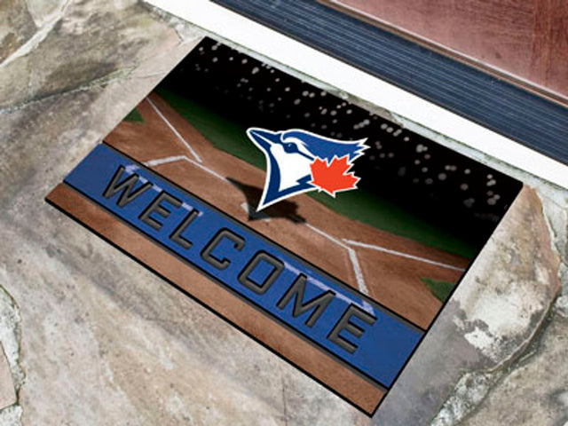 Felpudo de goma granulada de 18 x 30 cm de Toronto Blue Jays