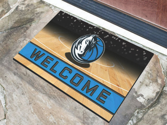 Dallas Mavericks Door Mat 18x30 Welcome Crumb Rubber