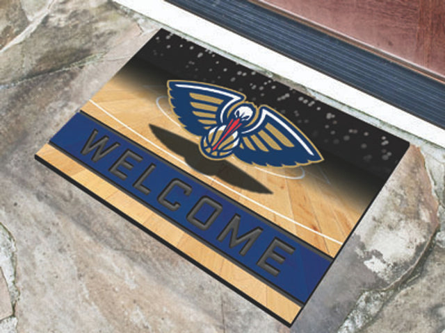 Felpudo de goma granulada de New Orleans Pelicans de 18 x 30 pulgadas