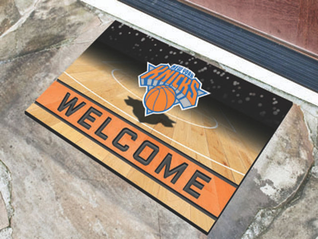 Felpudo de goma granulada de los New York Knicks de 18 x 30 cm