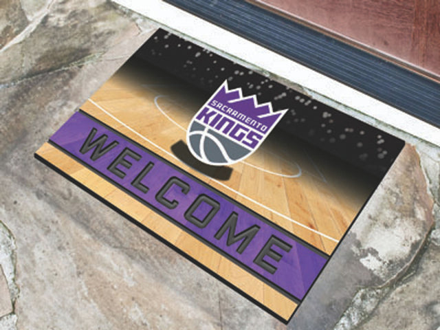 Felpudo Sacramento Kings 18x30 Bienvenido Crumb Rubber