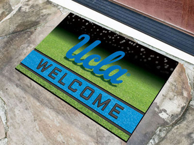 UCLA Bruins Door Mat 18x30 Welcome Crumb Rubber