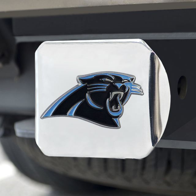 Emblema de color de la cubierta de enganche de los Carolina Panthers en cromo