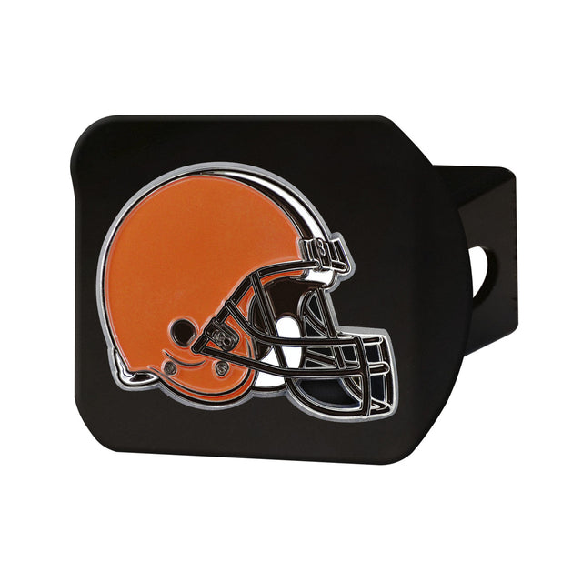 Emblema de color de la cubierta de enganche de los Cleveland Browns en cromo