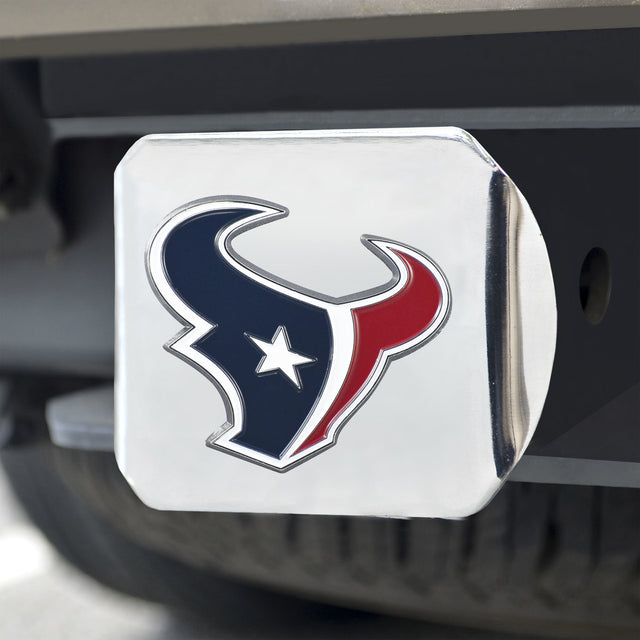 Emblema de color de la cubierta de enganche de los Houston Texans en cromo