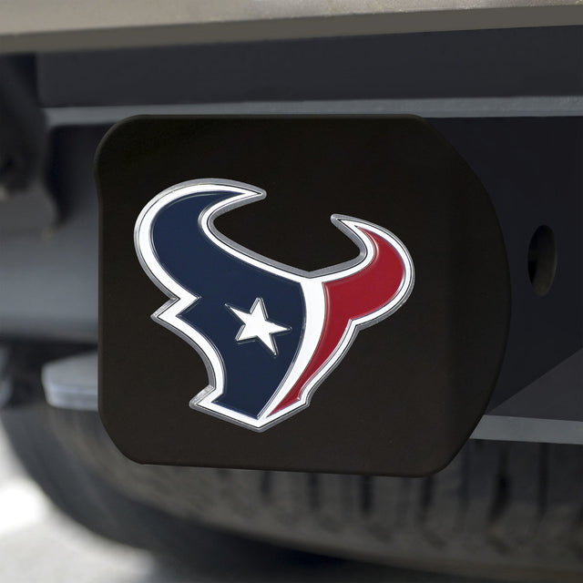 Emblema de color de la cubierta de enganche de los Houston Texans en negro