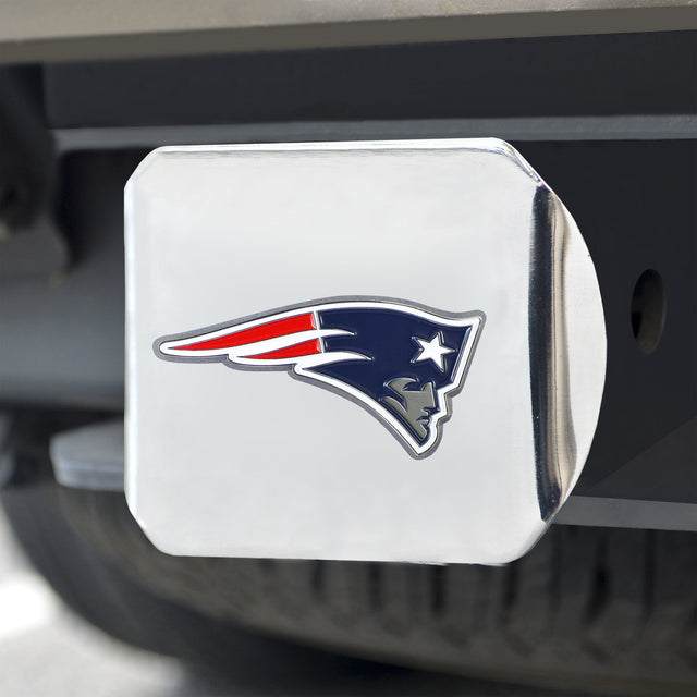 Emblema de color de la cubierta de enganche de los New England Patriots en cromo