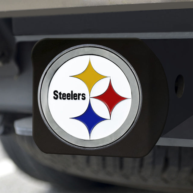 Emblema de color de la cubierta del enganche de los Pittsburgh Steelers en negro