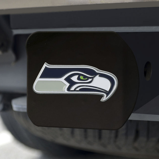 Emblema de color de la cubierta de enganche de los Seattle Seahawks en negro