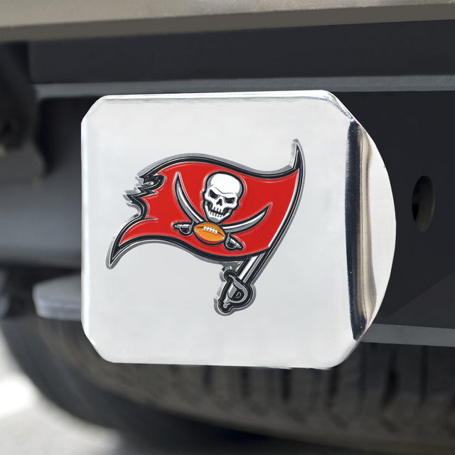 Emblema de color de la cubierta de enganche de los Tampa Bay Buccaneers en cromo