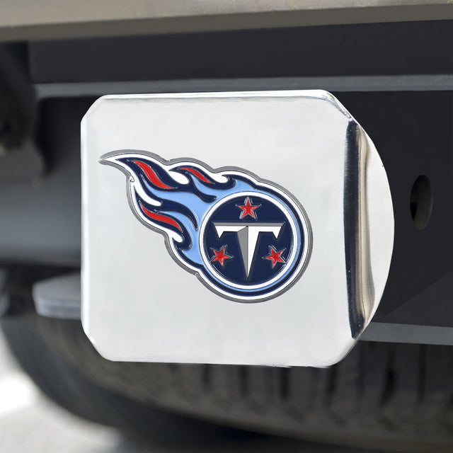 Emblema de color de la cubierta del enganche de los Tennessee Titans en cromo