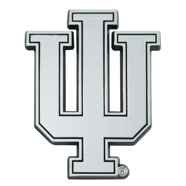 Indiana Hoosiers Auto Emblem Premium Metal Chrome