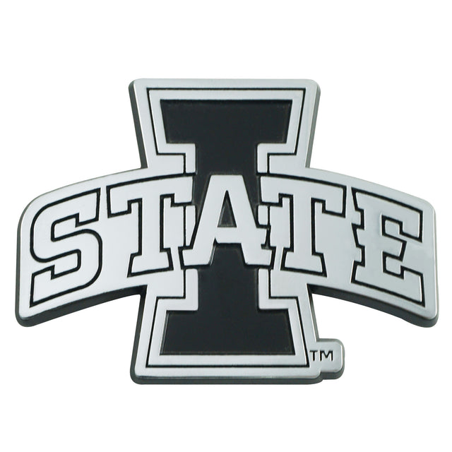 Emblema para automóvil de Iowa State Cyclones de metal cromado de primera calidad