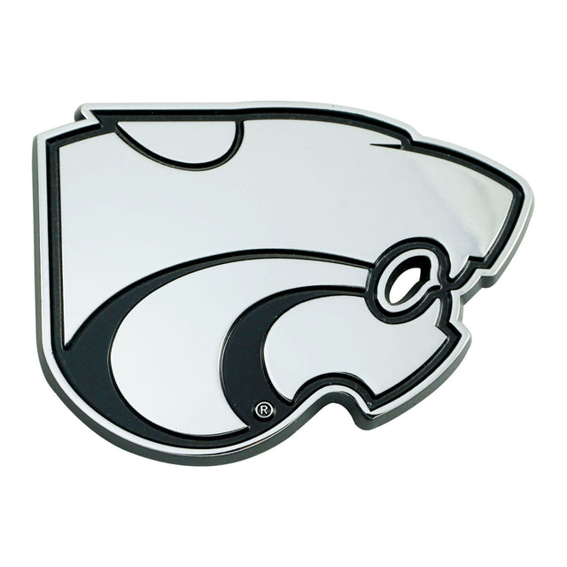 Emblema de metal cromado premium para automóvil de Kansas State Wildcats