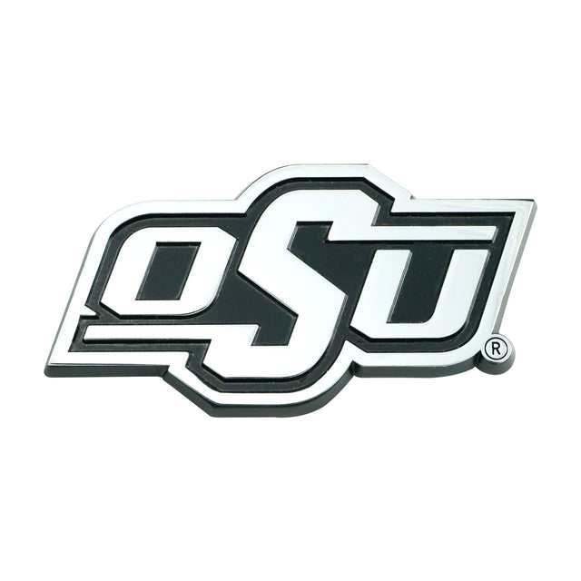 Oklahoma State Cowboys Auto Emblem Premium Metal Chrome